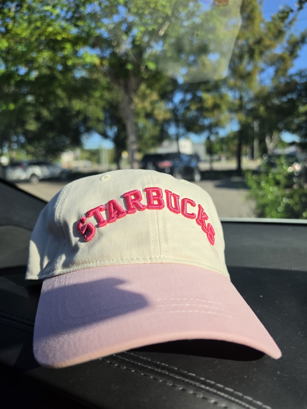 Starbucks Limited Edition Two-Tone Pink and Cream Baseball Cap Summer 2026